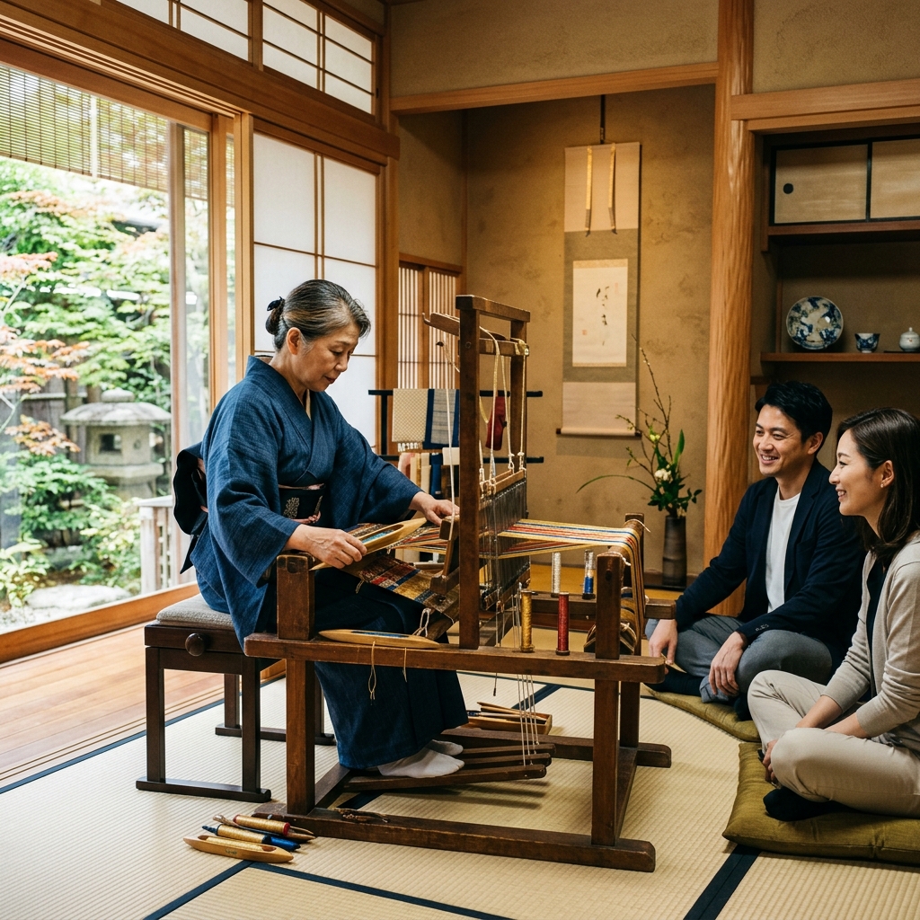 Know-how demonstrations at Villa Kujoyama, Kyoto